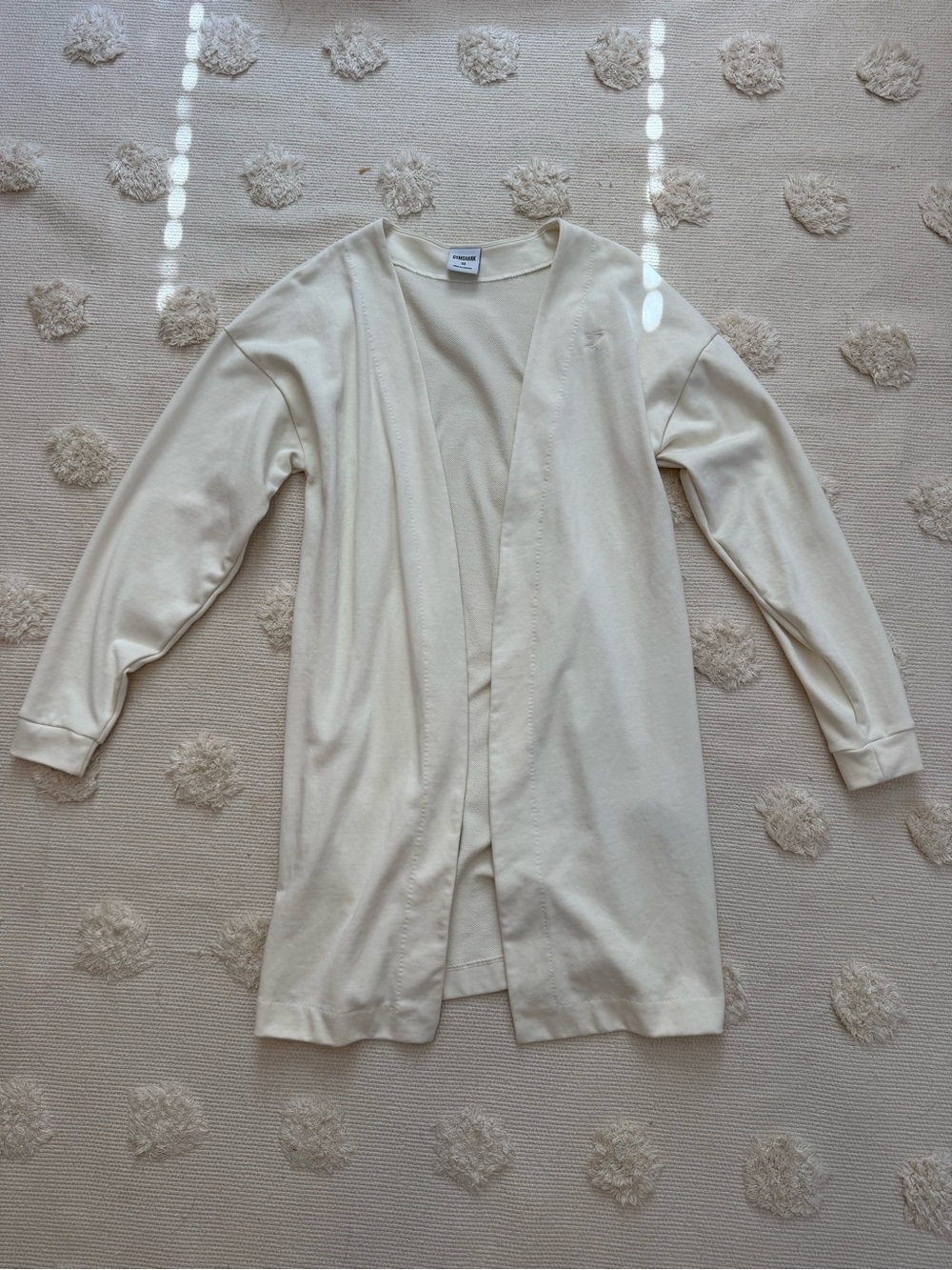 Gymshark x Whitney Simmons Rest Day Open Front Cardigan | XS | Cream